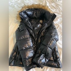 Aqua puffer coat
